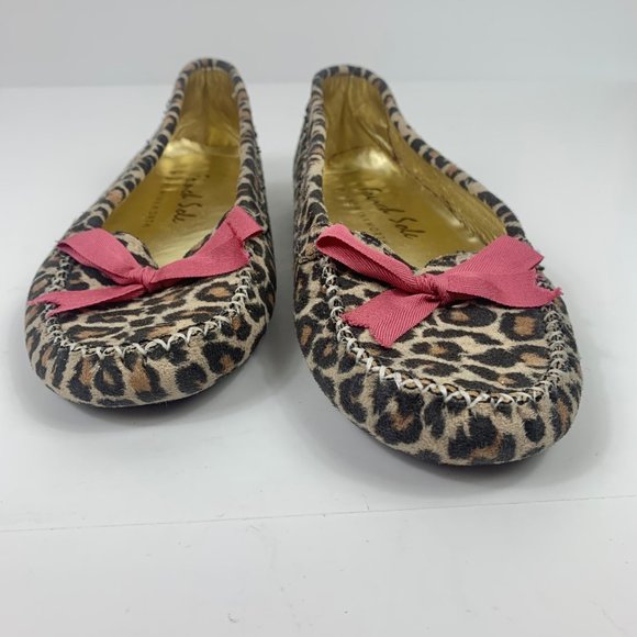 French Sole Animal Print Cheetah Ballet Flats - Picture 4 of 9